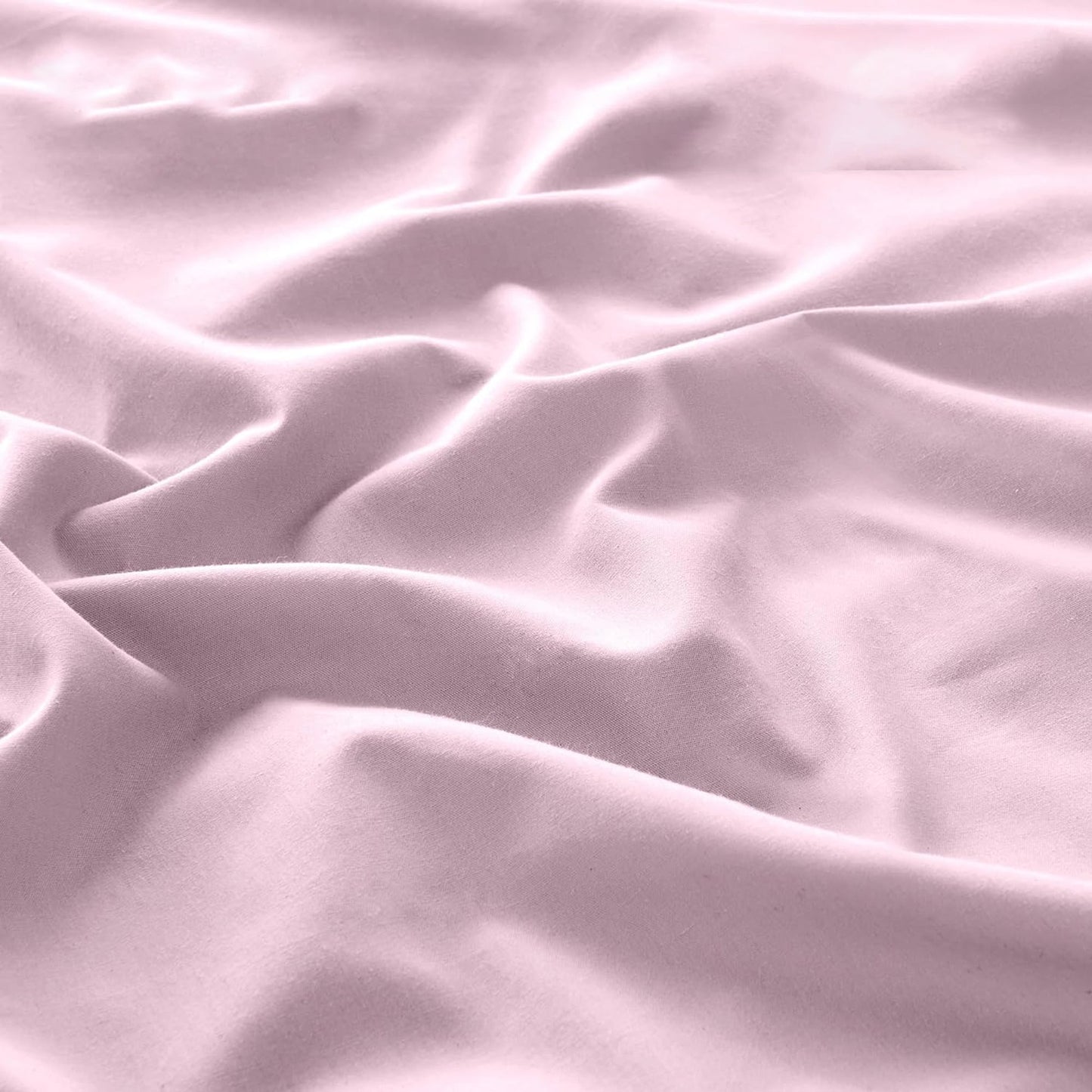 1200TC Sateen Weave Premium 100% Cotton Fitted Sheet - Dusty Pink