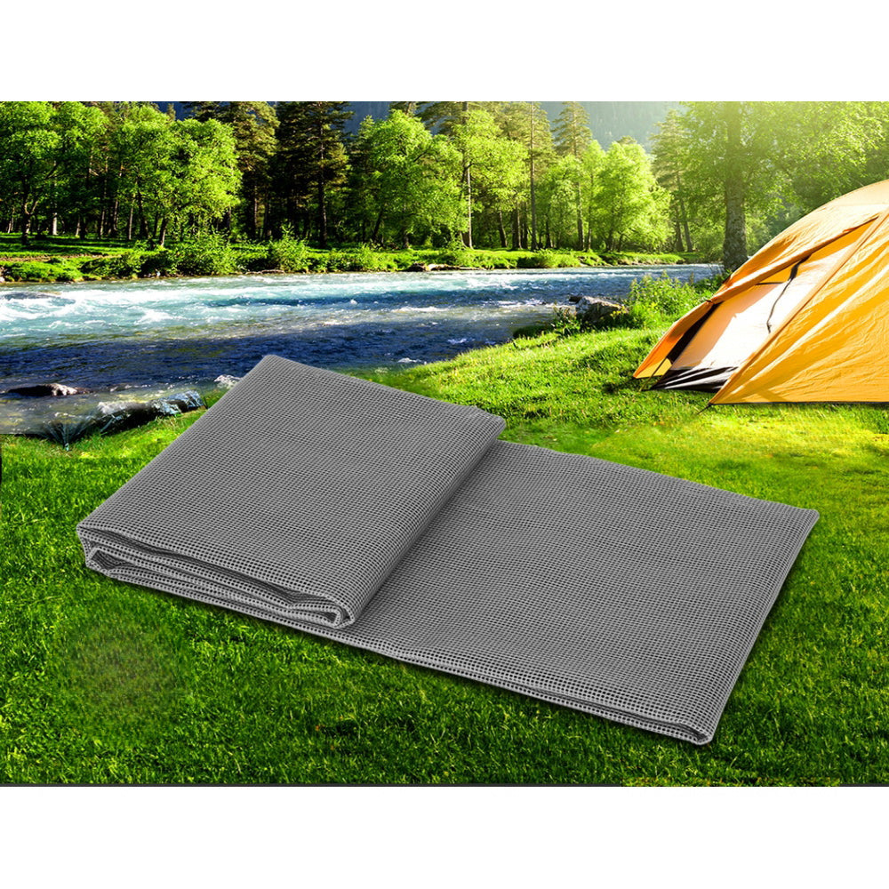 Annex Matting Floor Mats Mesh Camping Picnic Grey - 6M