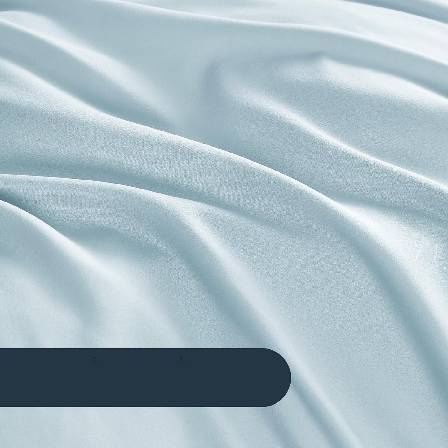 1000TC Ultra Soft Microfiber Duvet Doona Cover Bedding Quilt Cover Set - Light Blue