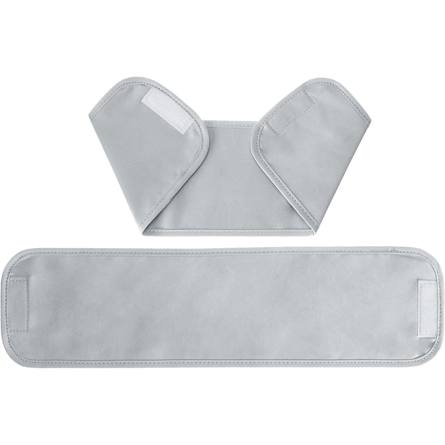 Room Darkening Blackout Window Curtains with Tie Backs Set 2 Panels - Light Gray