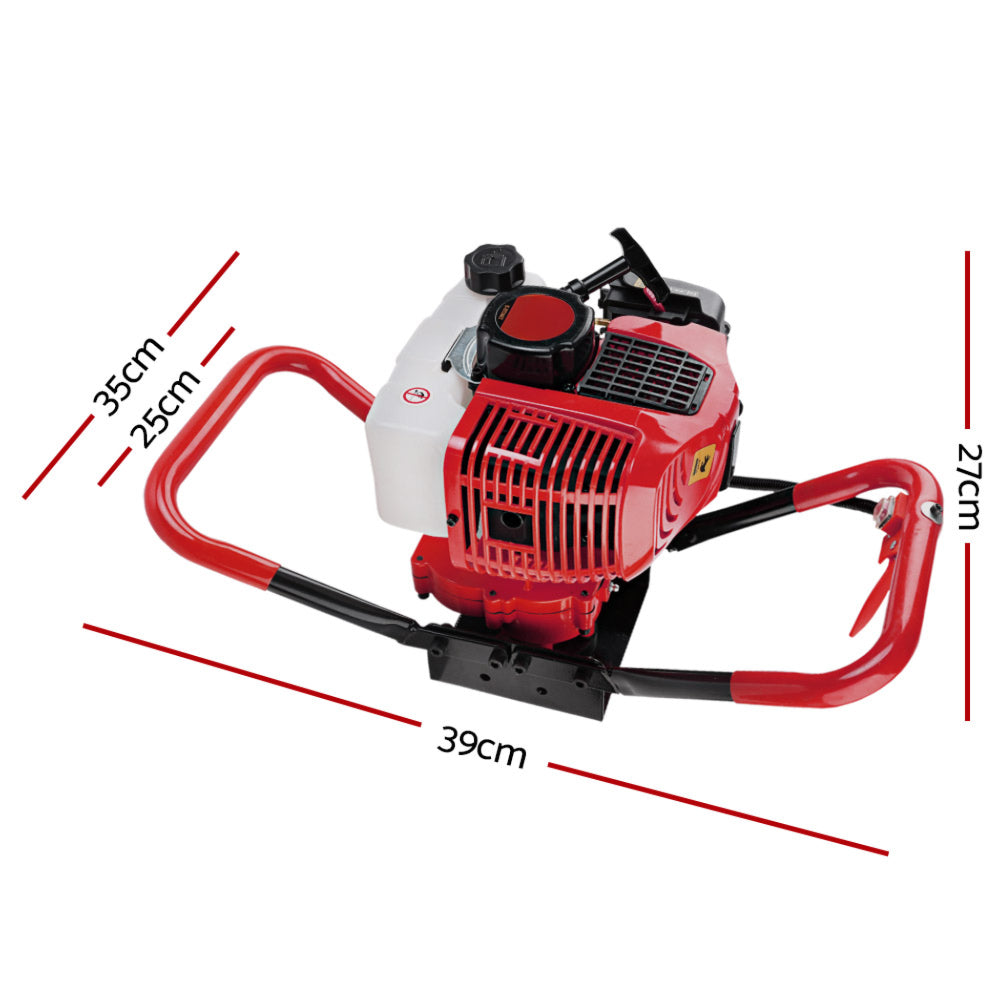 Motor Post Hole Complete Digger Engine Petrol Earth Auger - 80CC