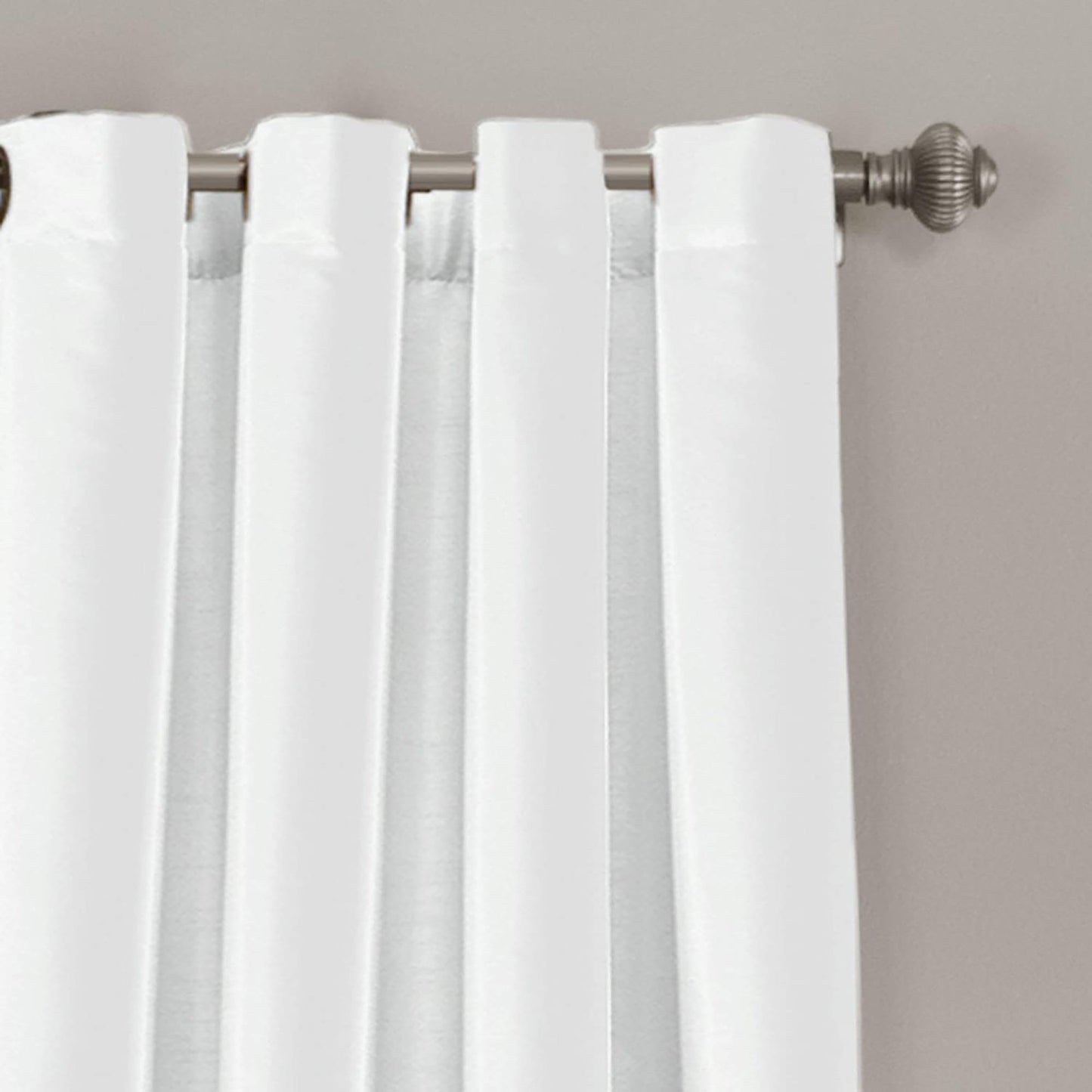 Window Curtain Panel Set of 2 84x54 inch - Black and White