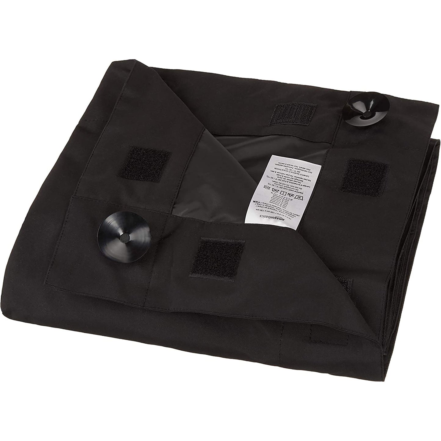 Portable Window Blackout Curtain Shade with Suction Cups 2 Pack 50x78 Inches - Black