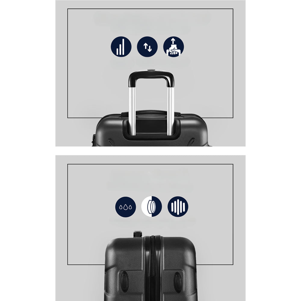 20" Luggage Travel Suitcase Set Trolley Hard Case Strap Lightweight