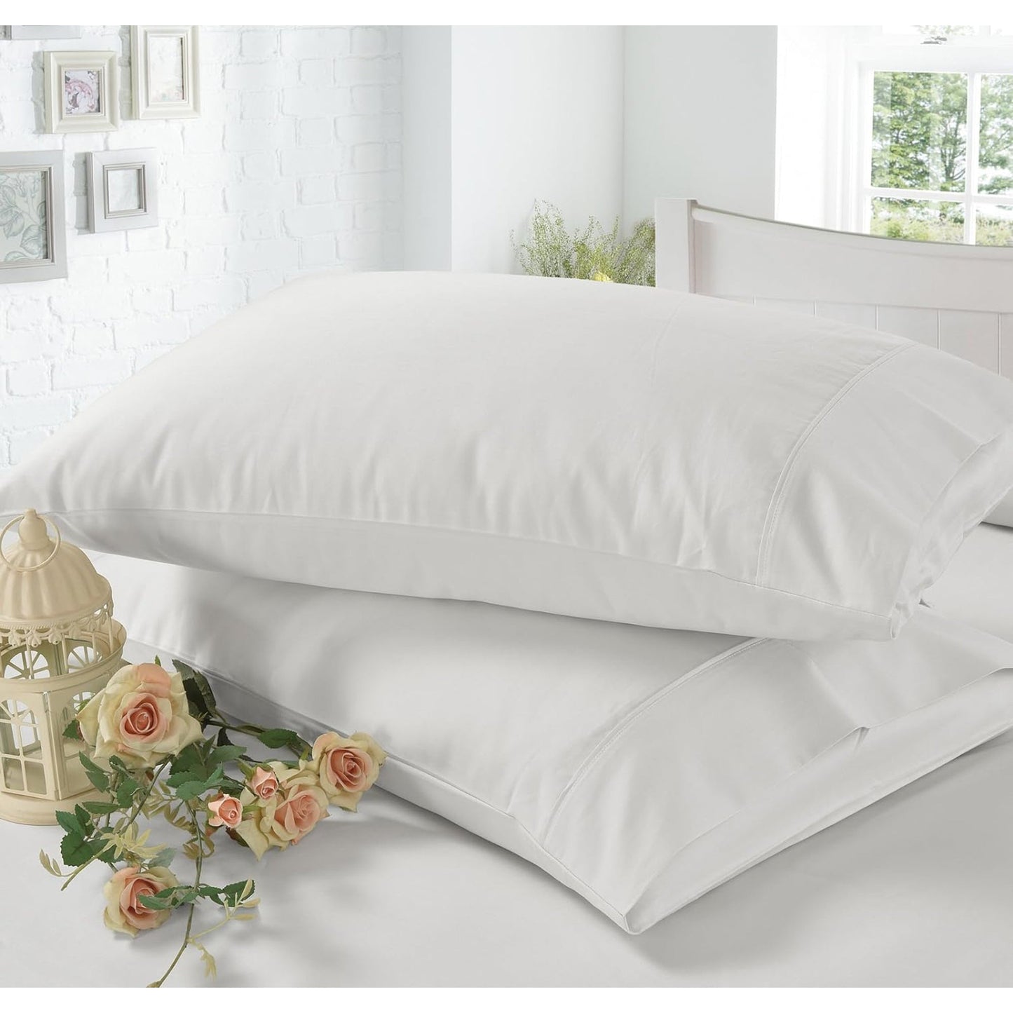 1200TC Egyptian Cotton Luxury Deep Pocket Bed Sheet Set - White