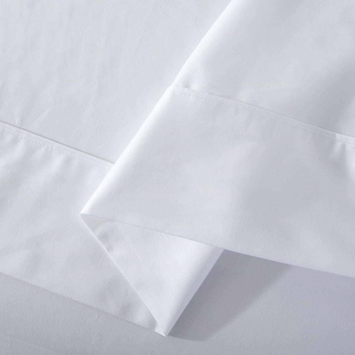 500TC Soft and Luxurious 100% Cool Breathable Cotton Flat Sheet - White