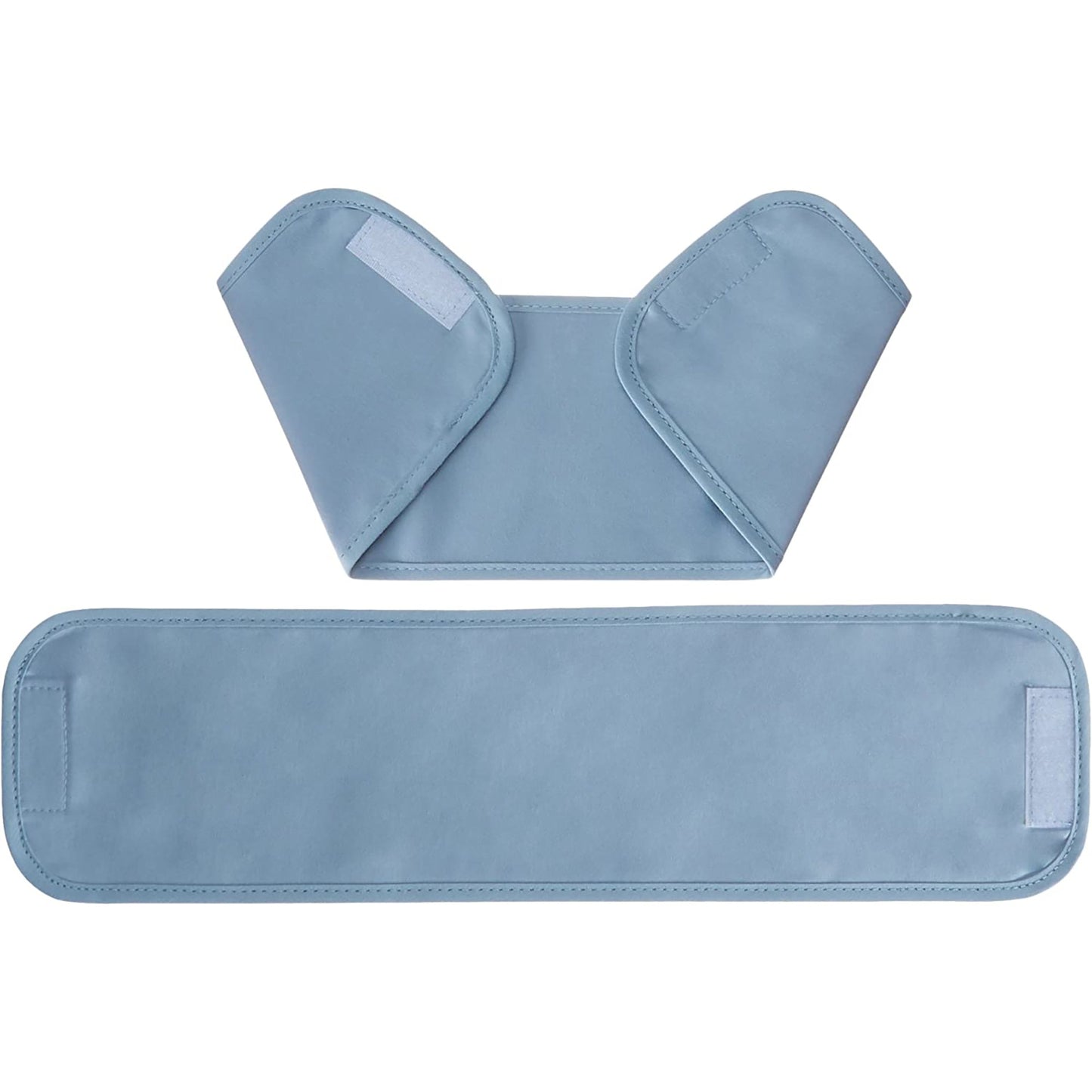 Room Darkening Blackout Window Curtains with Tie Backs Set 2 Panels - Light Blue