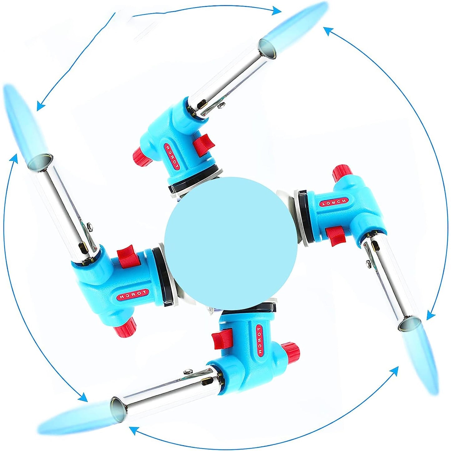 Multiple Use Butane Torch Kitchen Blow Lighter with Adjustable Flame