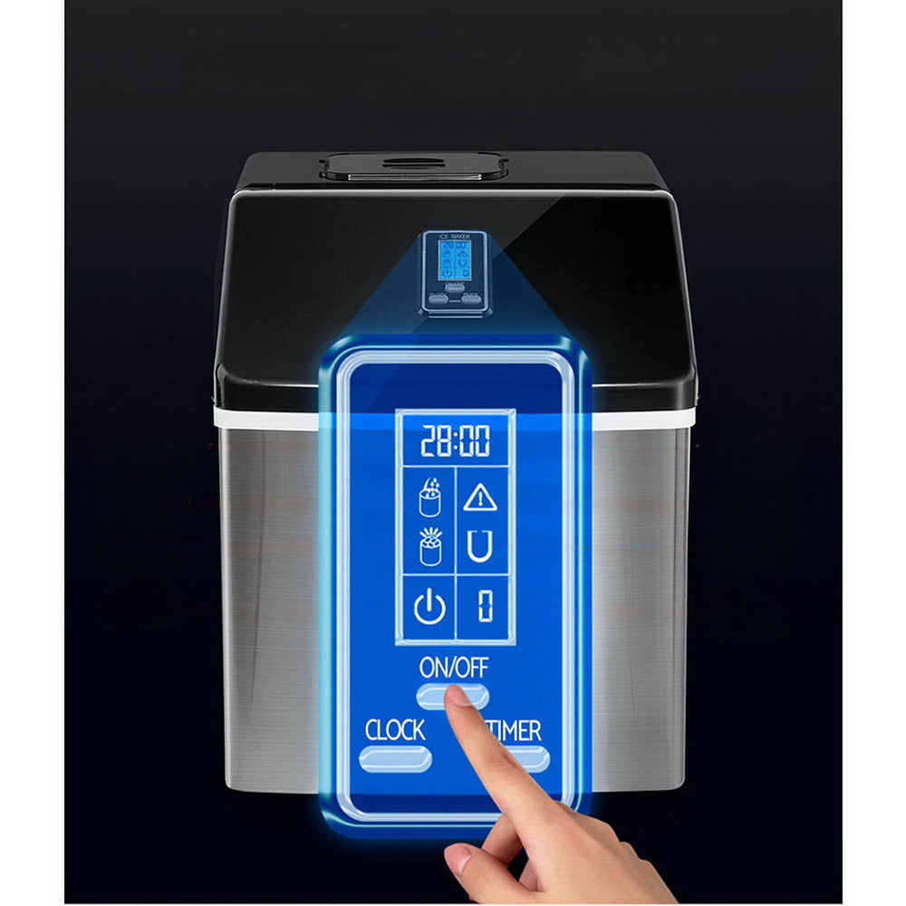 3.2L Portable Ice Cube Maker Cold Commercial Machine Stainless Steel