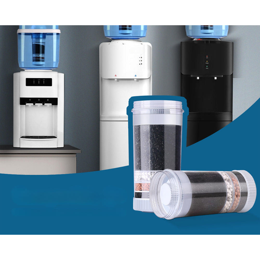 Water Cooler Filter Purifier 2 Pack Ceramic Carbon Mineral Cartridge
