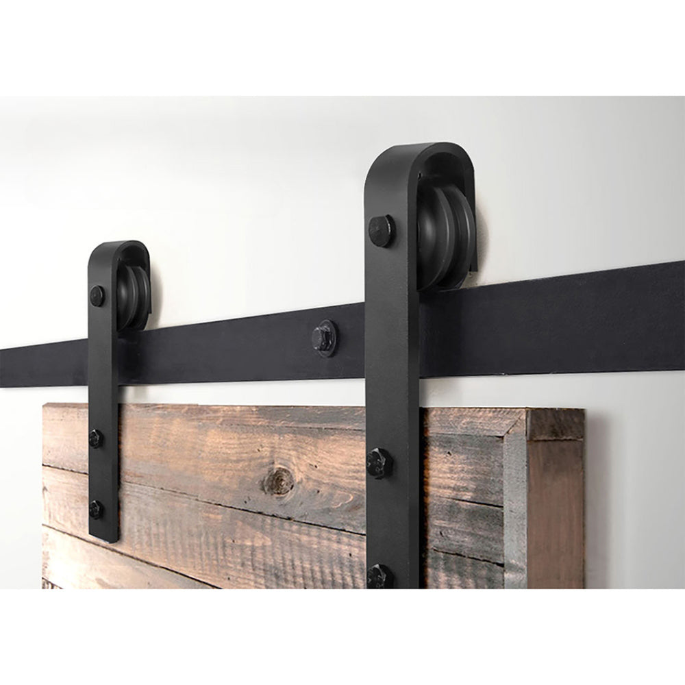 Sliding Barn Door Hardware Track Set 2.44m Roller Kit Slide Office