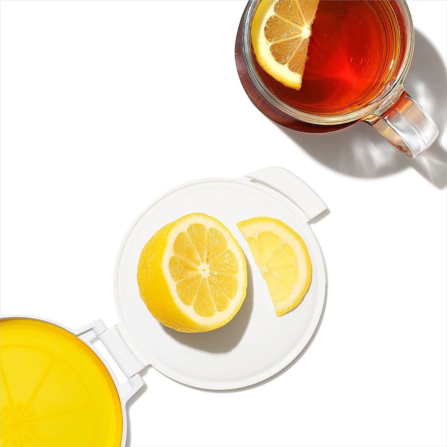 Cut and Keep Silicone Lemon Saver 5.5 Inch - Yellow