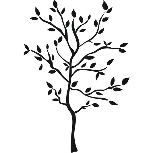 Tree Branches Peel and Stick Decorative Wall Decals - Black