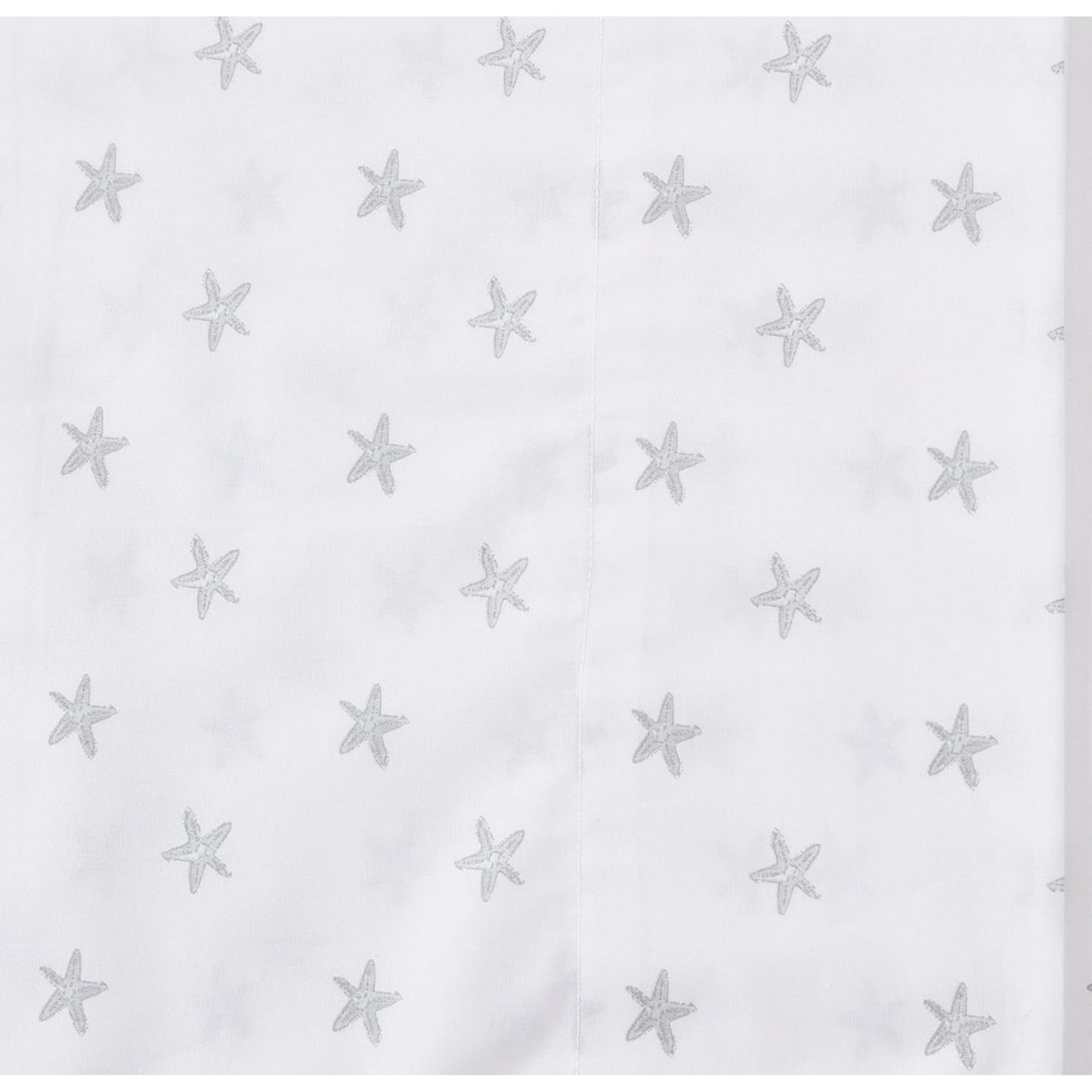 Crisp and Cool Cotton Percale Stylish Bed Sheet Set - Starfish Treasure Grey