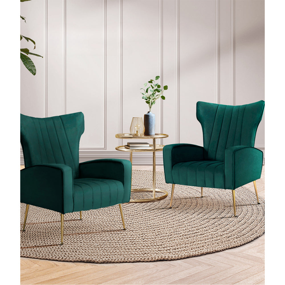 Armchair Lounge Chairs Accent Armchairs Chair Velvet Sofa Green Seat