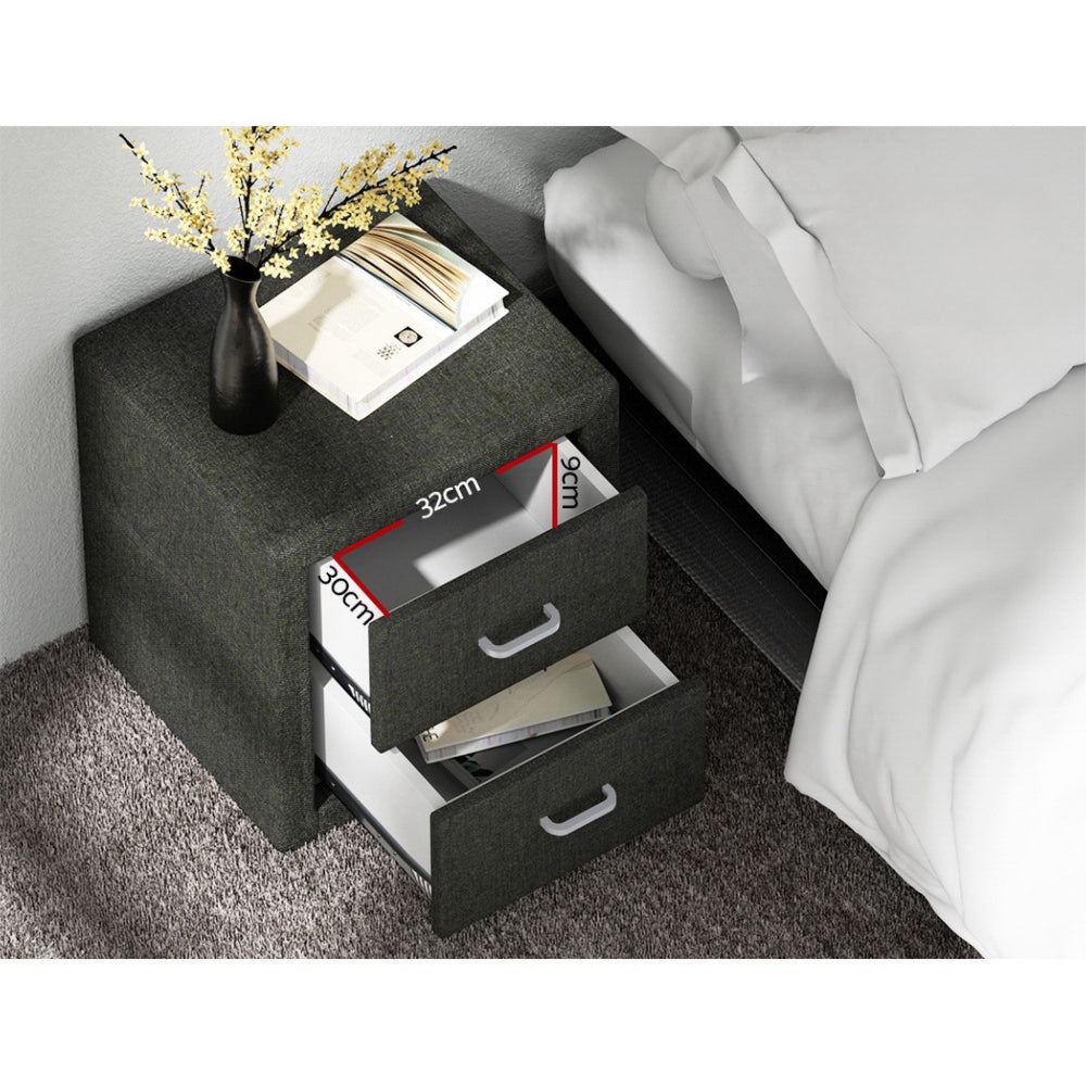 Bedside table - Charcoal