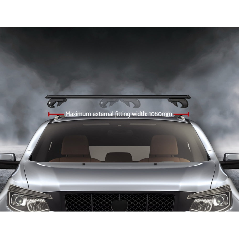 Universal Car Roof Rack Cross Bars Aluminium Carrier Silver - 1080mm
