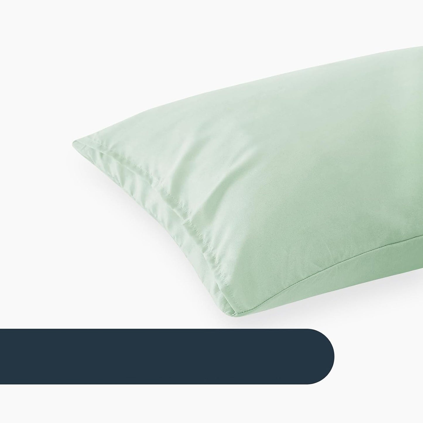 1000TC Ultra Soft Microfibre Pair of Pillowcases - Sage Green