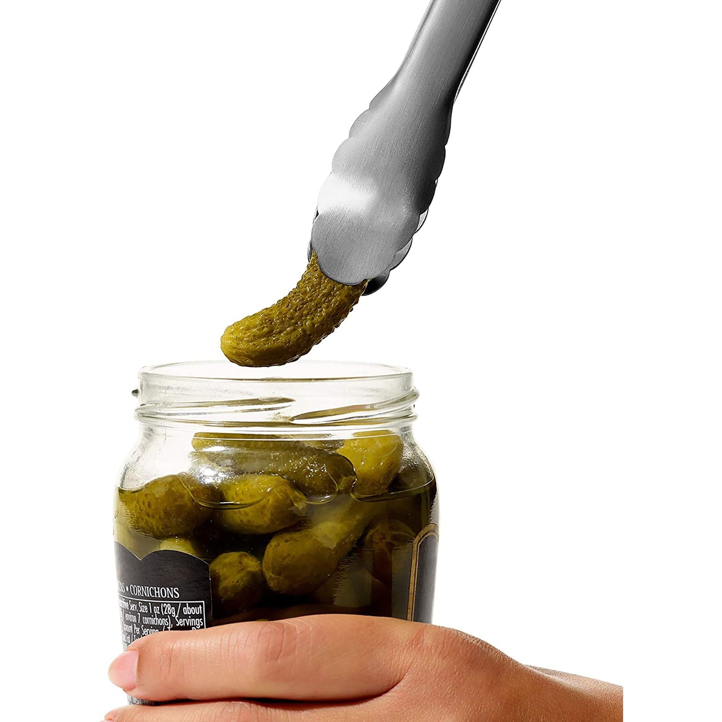 Nylon Stainless Steel Mini Tongs - 18 cm