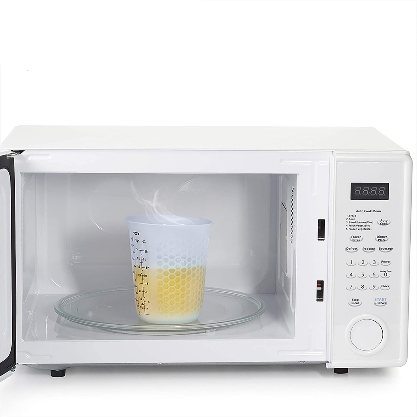 Silicone Clear Squeeze and Pour Measuring Cup 50 ML - White