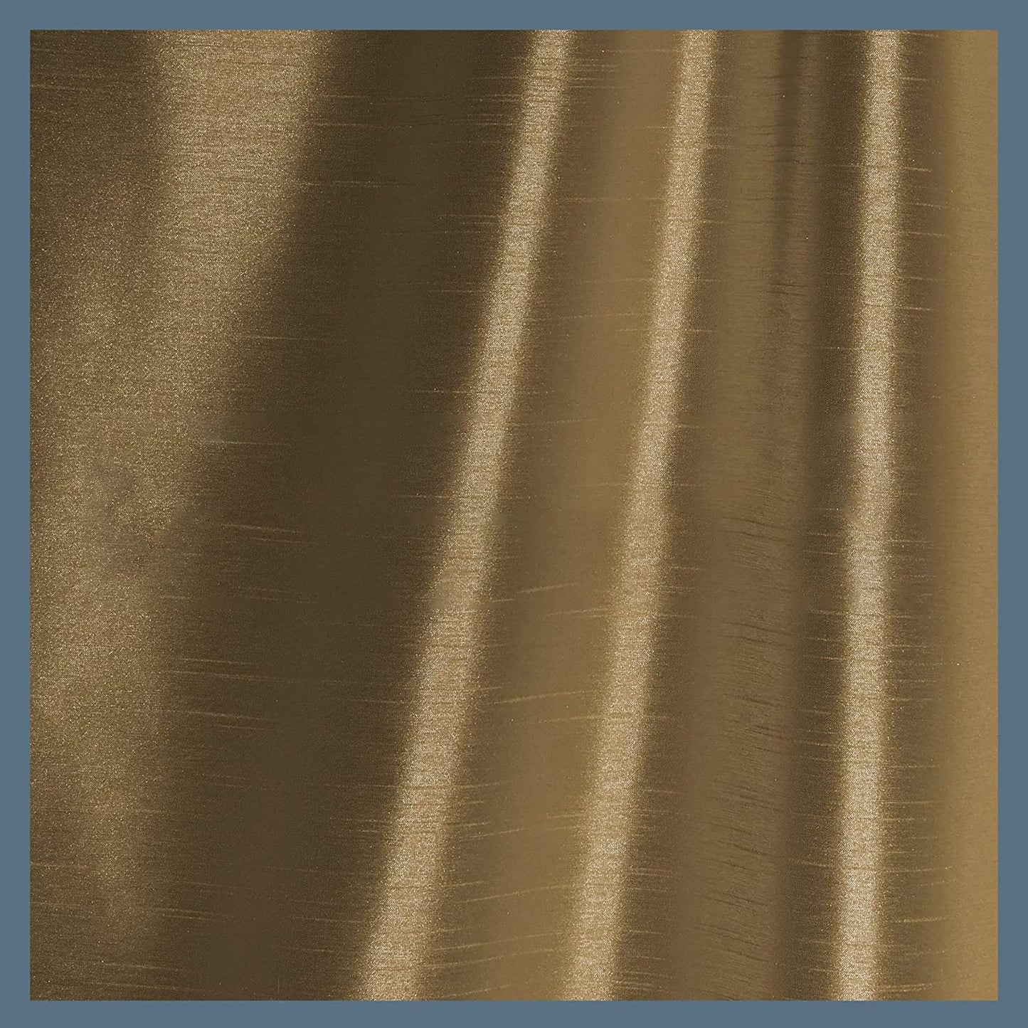 Room Darkening and Energy Efficient Lined Rod Pocket Pleated Window Curtain Drape - Gold