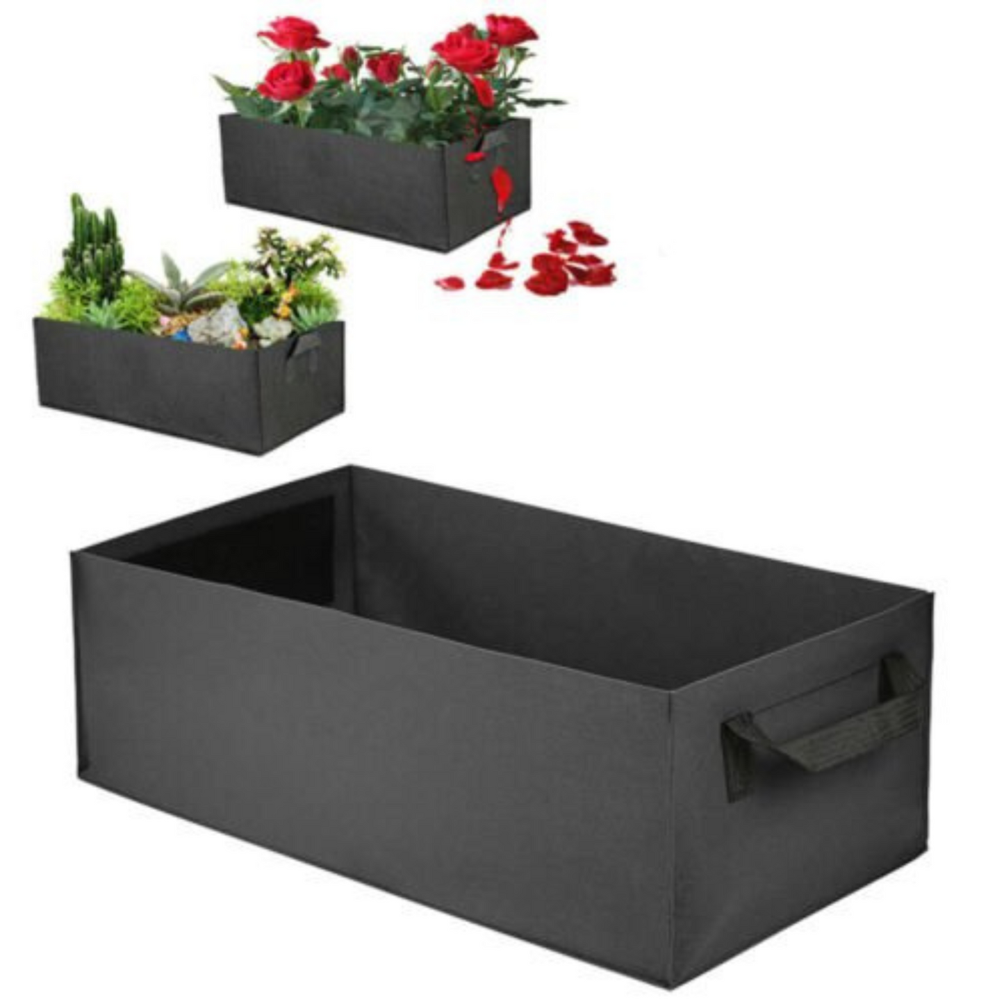 Fabric Potato Grow Bag Garden Planter Container for Root Plant Growing