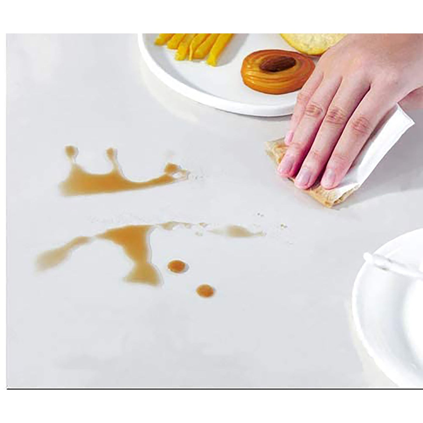 1.5mm PVC Thick Rectangular Transparent Table Cover Protector No Plastic Smell  90x180 cm - Clear