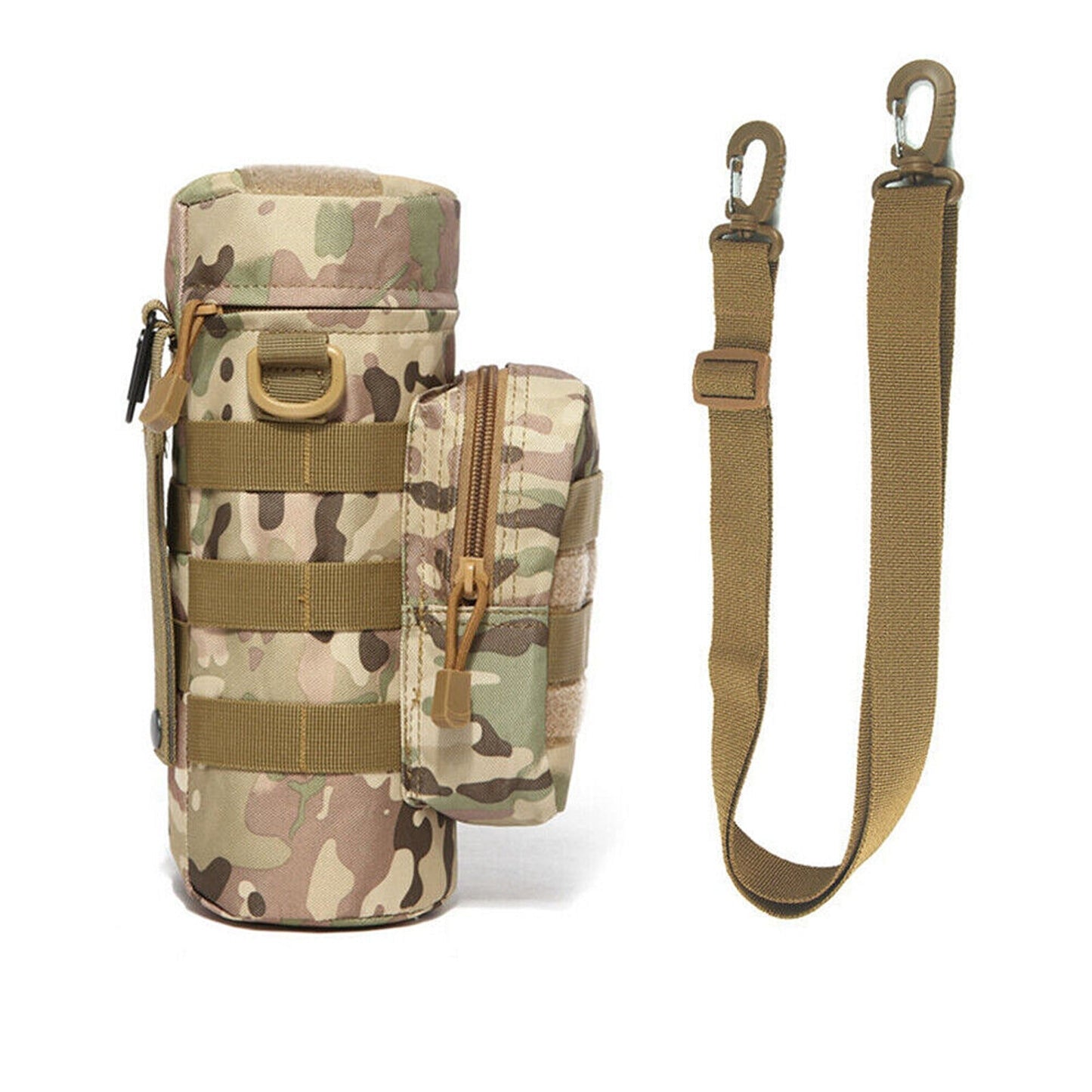 Adjustable Water Bottle Carrier Pouch Tactical Molle Kettle Bag
