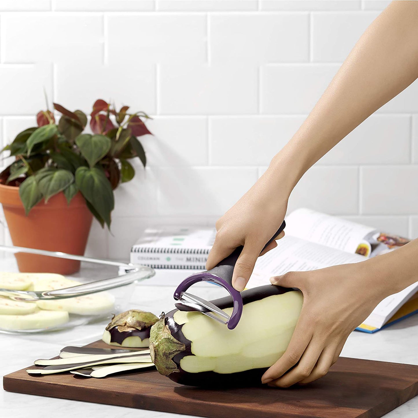 Japanese Stainless Steel Sharp Vegetable Y Peeler Large - Indigo