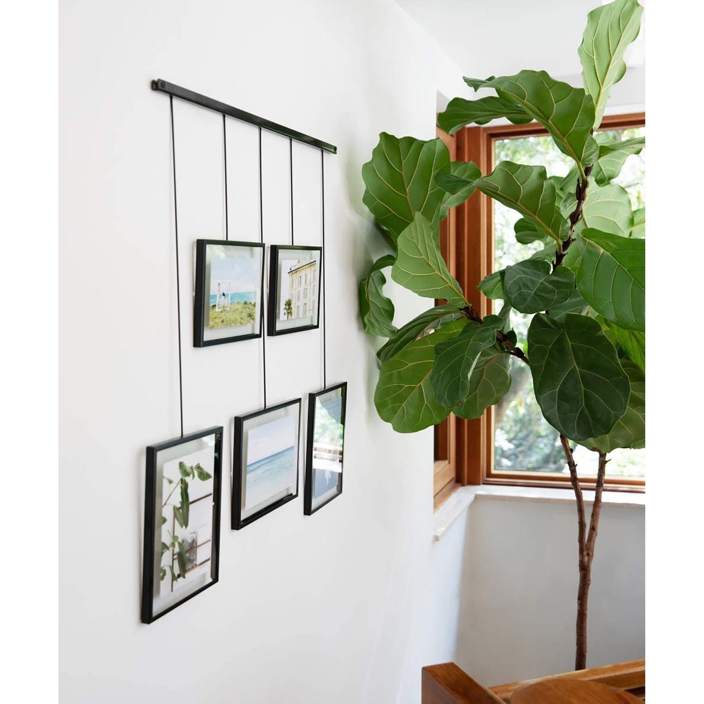 Adjustable Picture Frame Gallery Collage Set for Artwork and More - Black