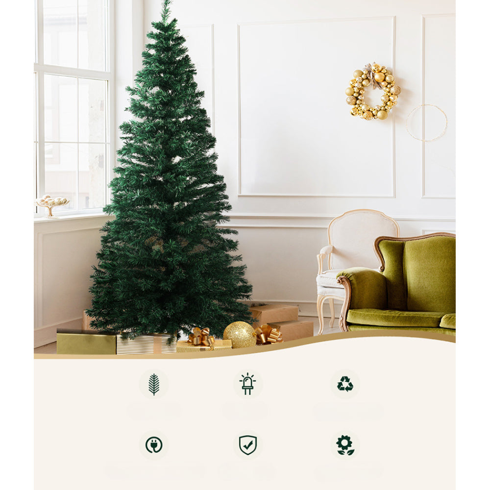 Christmas Tree LED Xmas Decor Optic Fibre Warm White - 1.8m
