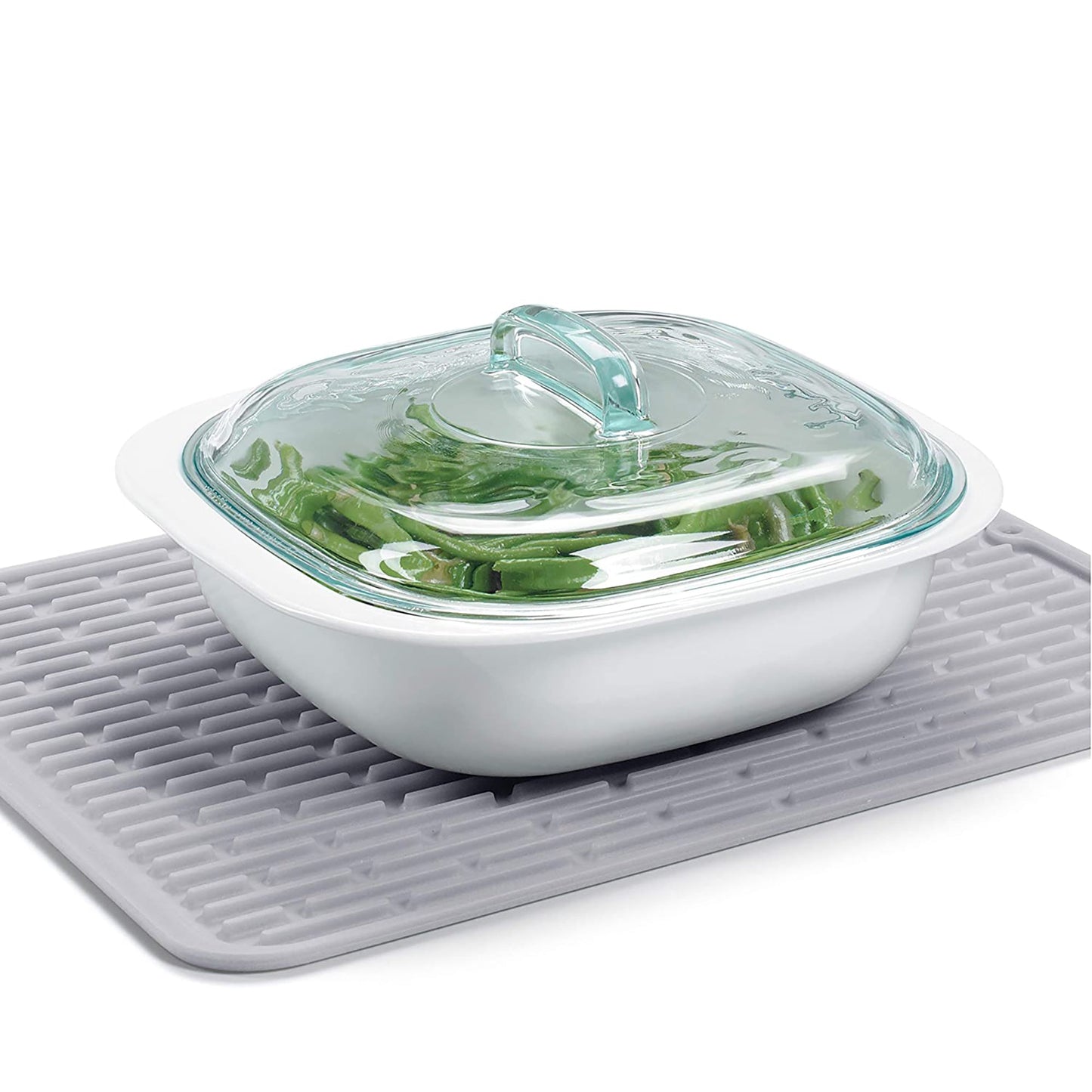 Dish Drying Mat for Kitchen Large - Grey