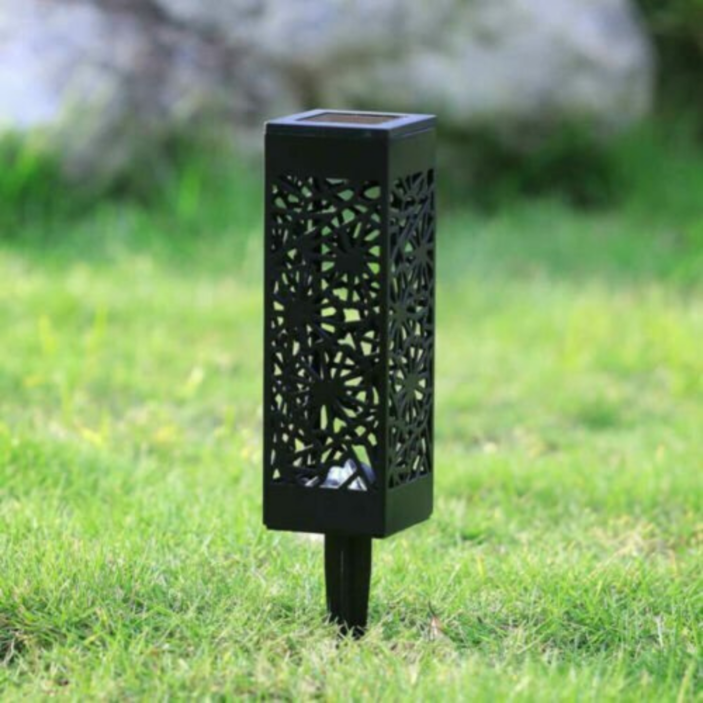 1pc Warm White Solar Post Lights Outdoor Yard Path LED Garden Lighting