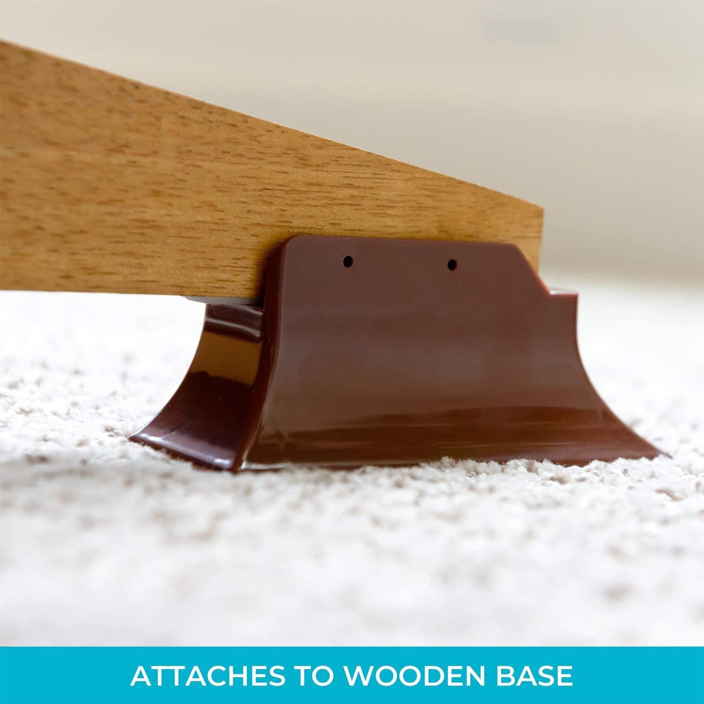 Recliner Risers Adaptable Slip Resistant Easy Chair Lift Set of 4 -Brown