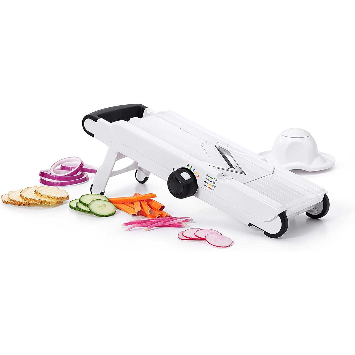 Interchangeable V-Blade Mandoline Slicer - White