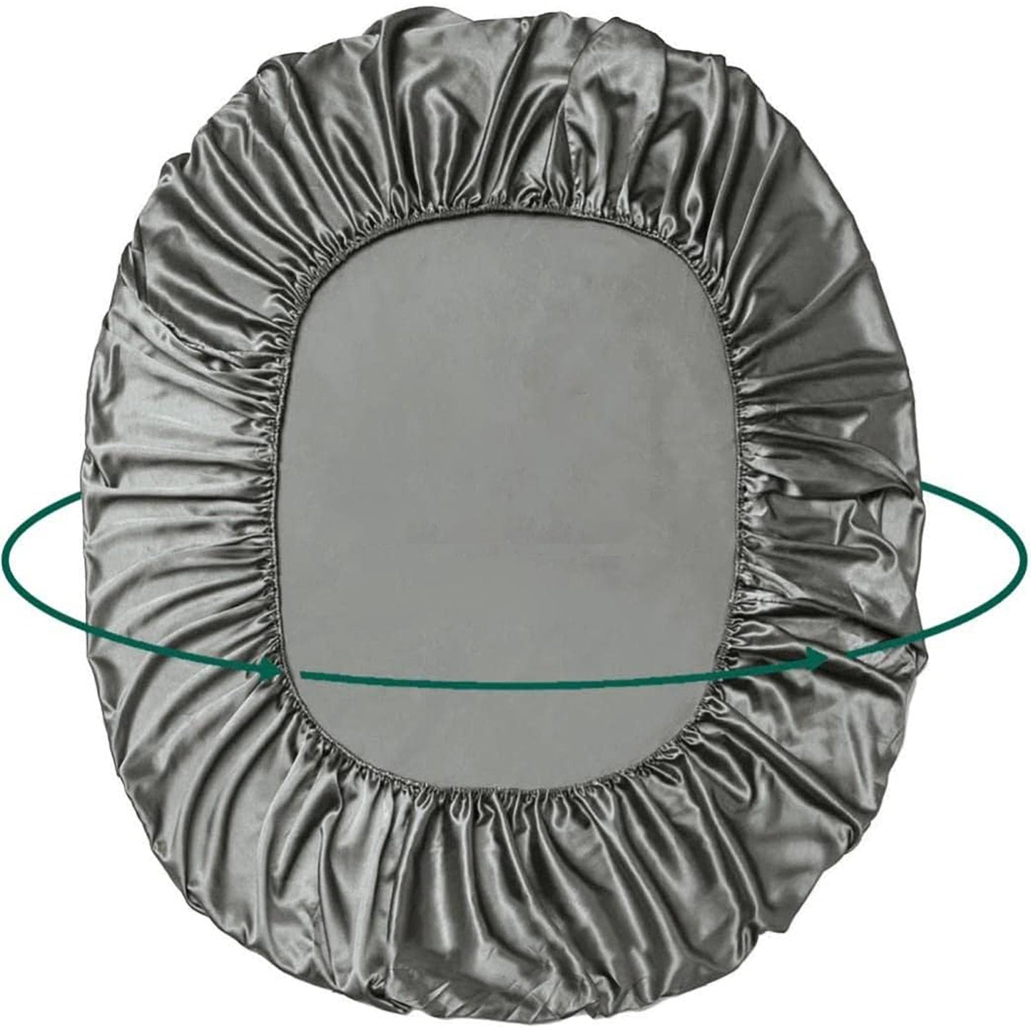 2000 TC Wrinkle and Fade Resistant Satin Fitted Bed Sheet - White