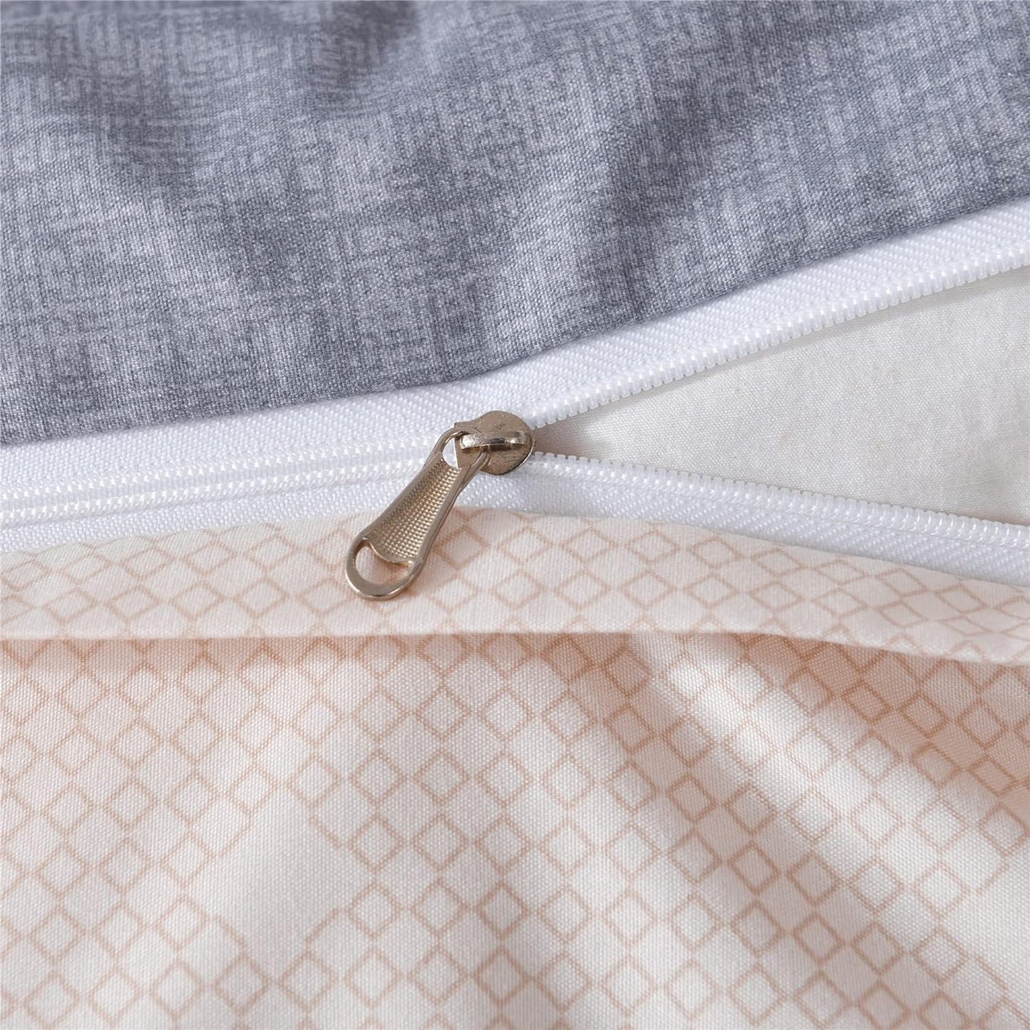 Soft Microfibre Bedding Quilt Cover Set - Grey Floral