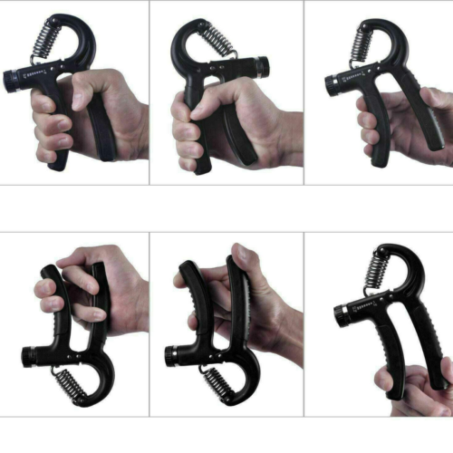 Adjustable Hand Grip Strength Trainer Exercise Power Forearm Wrist Gym 10 to 60kg