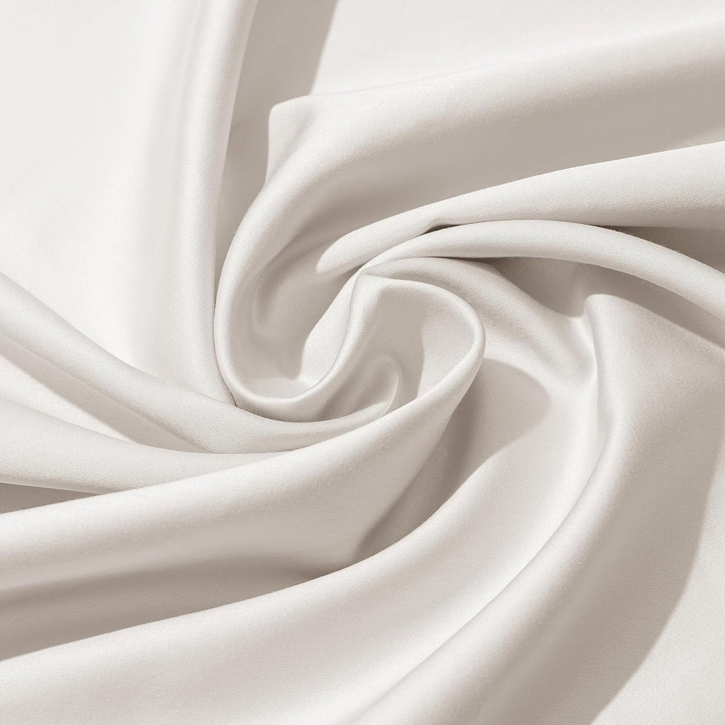 800TC Pure 100% Natural Cotton Sateen Weave Bed Sheet Set - Light Grey