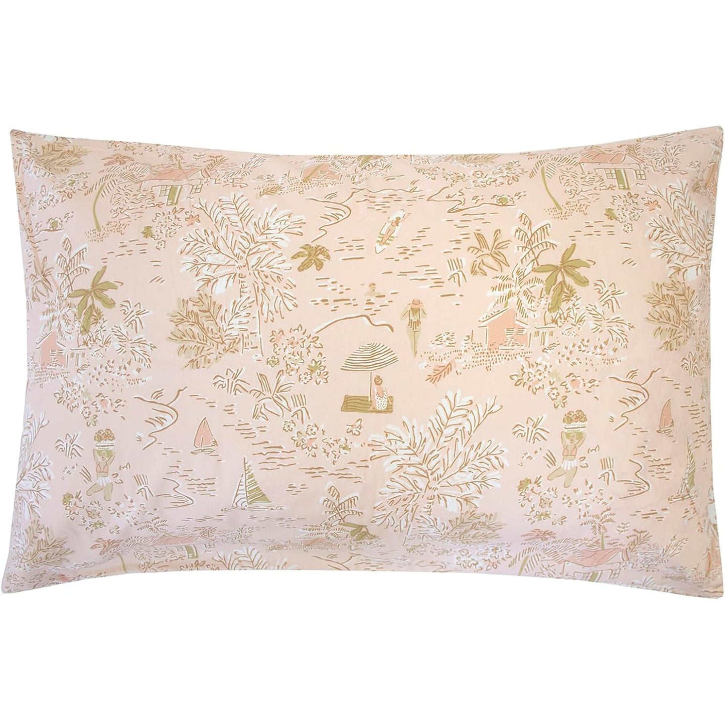 Paradise Cotton Quilt Cover Set Queen - Tropical Multicolour