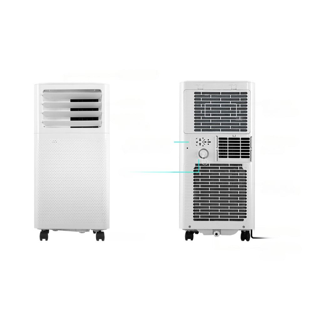 Portable Air Conditioner Cooling Mobile Fan Cooler Dehumidifier White 2000W