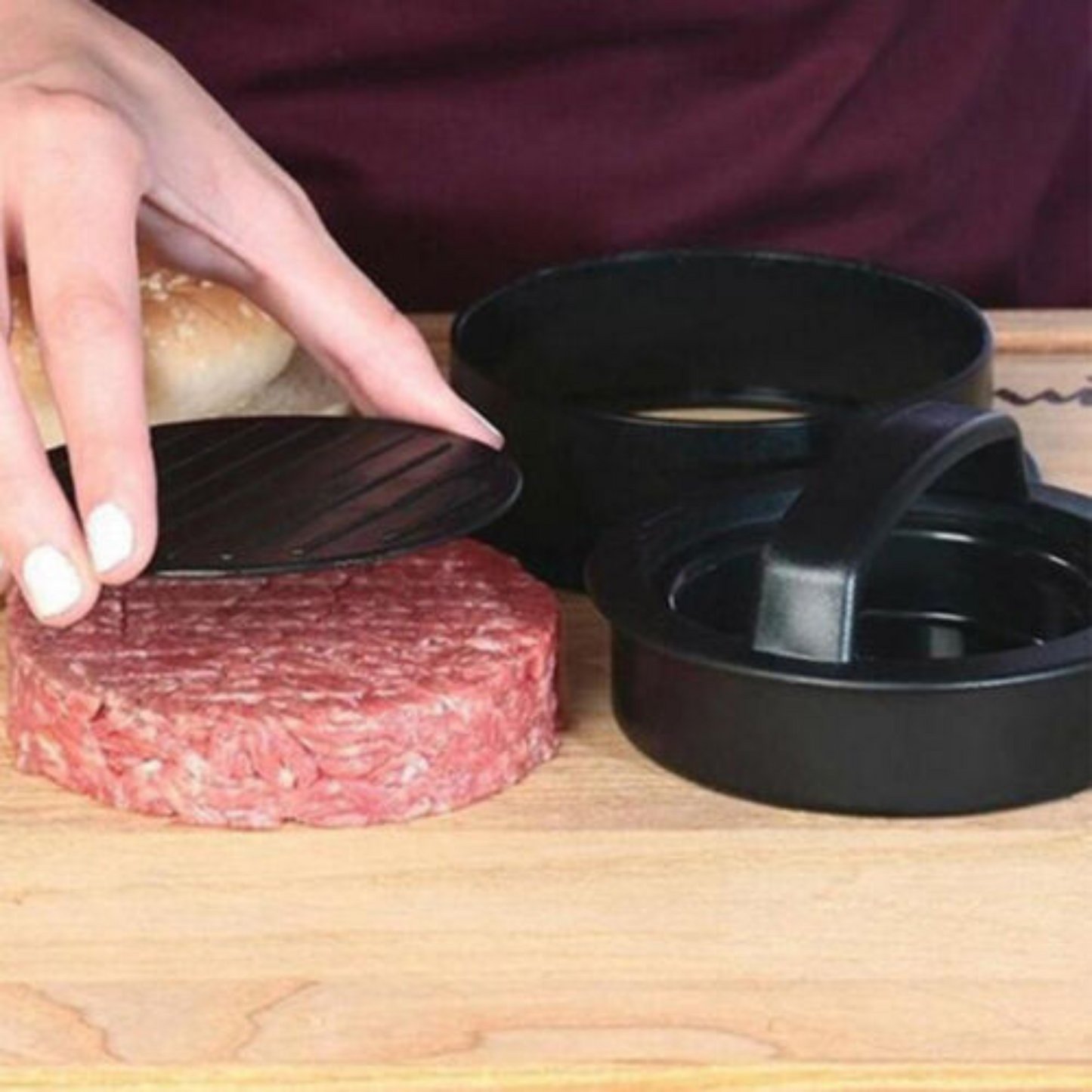 DIY Hamburger Patty Mould Maker Non-Stick Stuffed Meat Press for BBQ