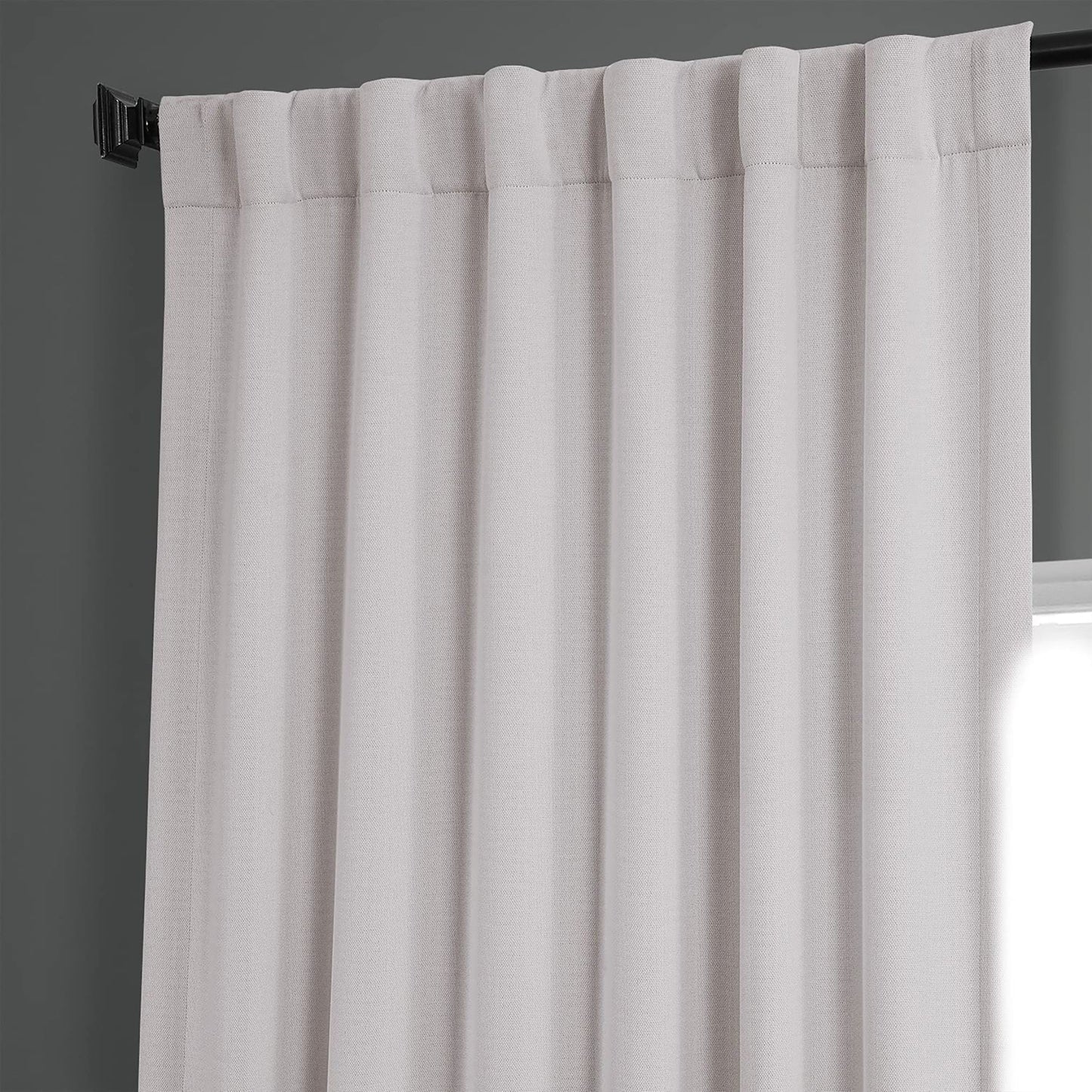 Faux Linen Room Darkening Curtains for Bedroom 1 Panel 50x84 Inch - Birch