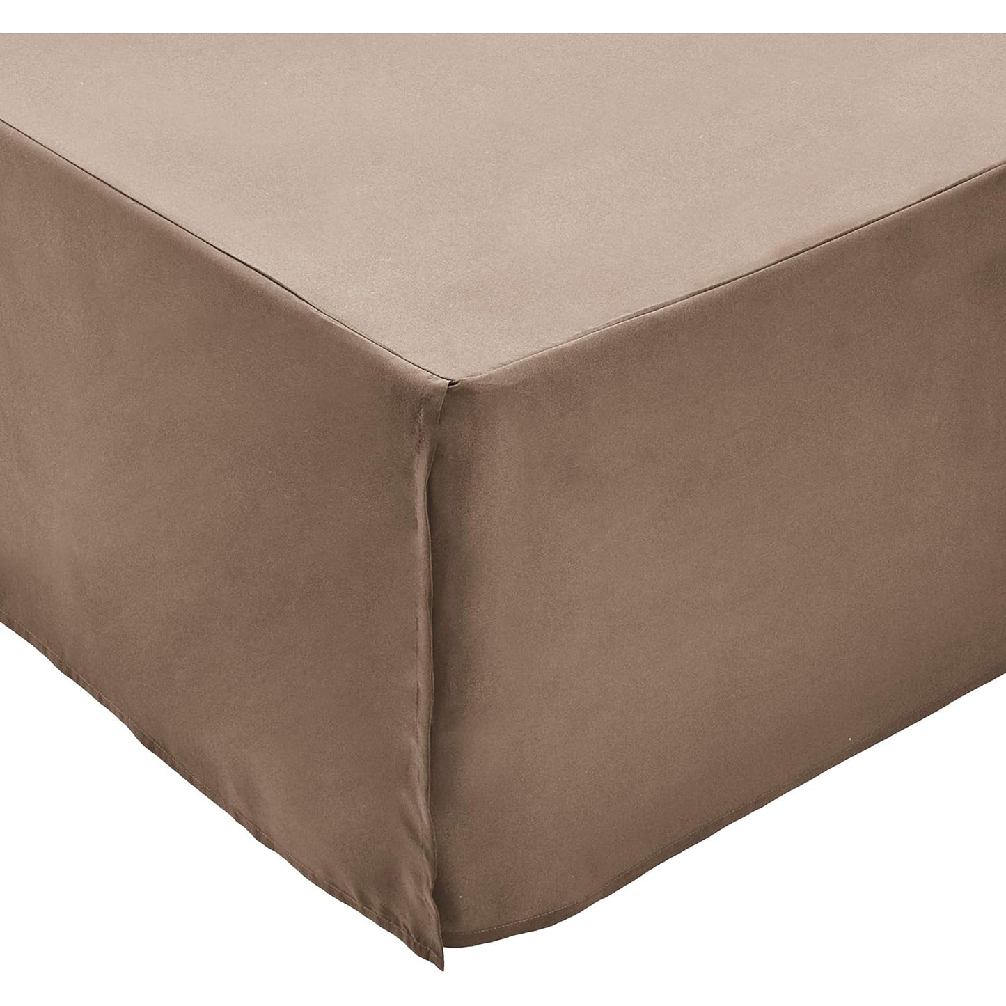Polyester Lightweight Pleated Bed Skirt - Chocolate