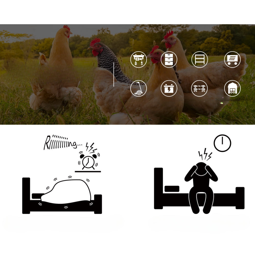 Animal Automatic Chicken Coop Door Opener Cage Closer