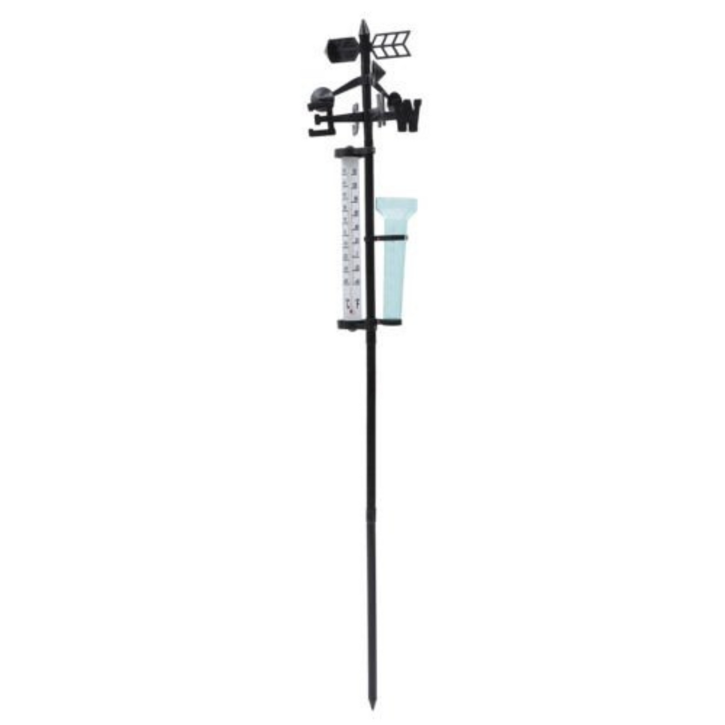Outdoor Garden Weather Station Meteorological Measurer with Wind Vane and Rain Gauge