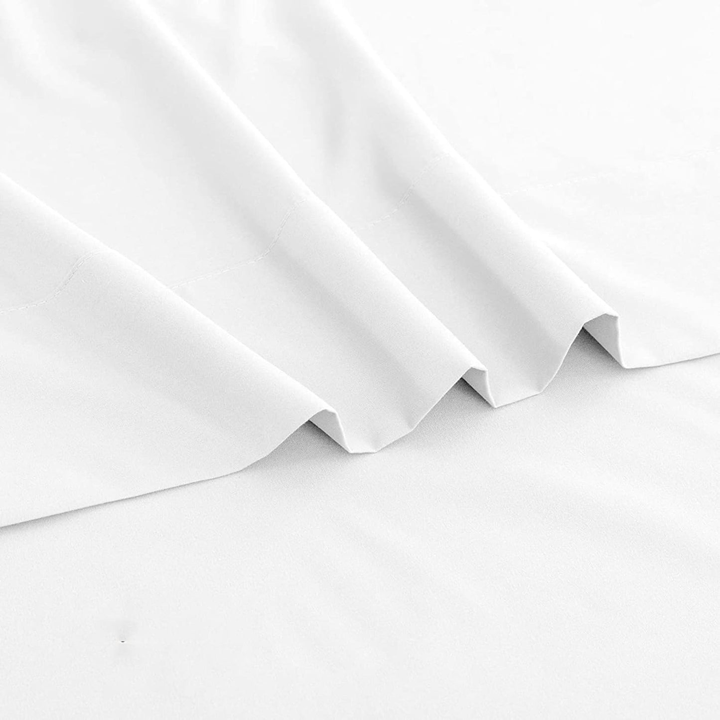 2000TC Breathable Microfibre Deep Pocket Bed Sheet Set - White
