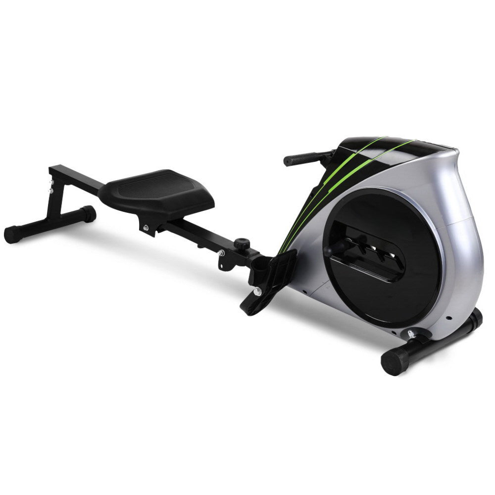 Rowing Exercise Machine Rower Resistance Home Gym - Grey