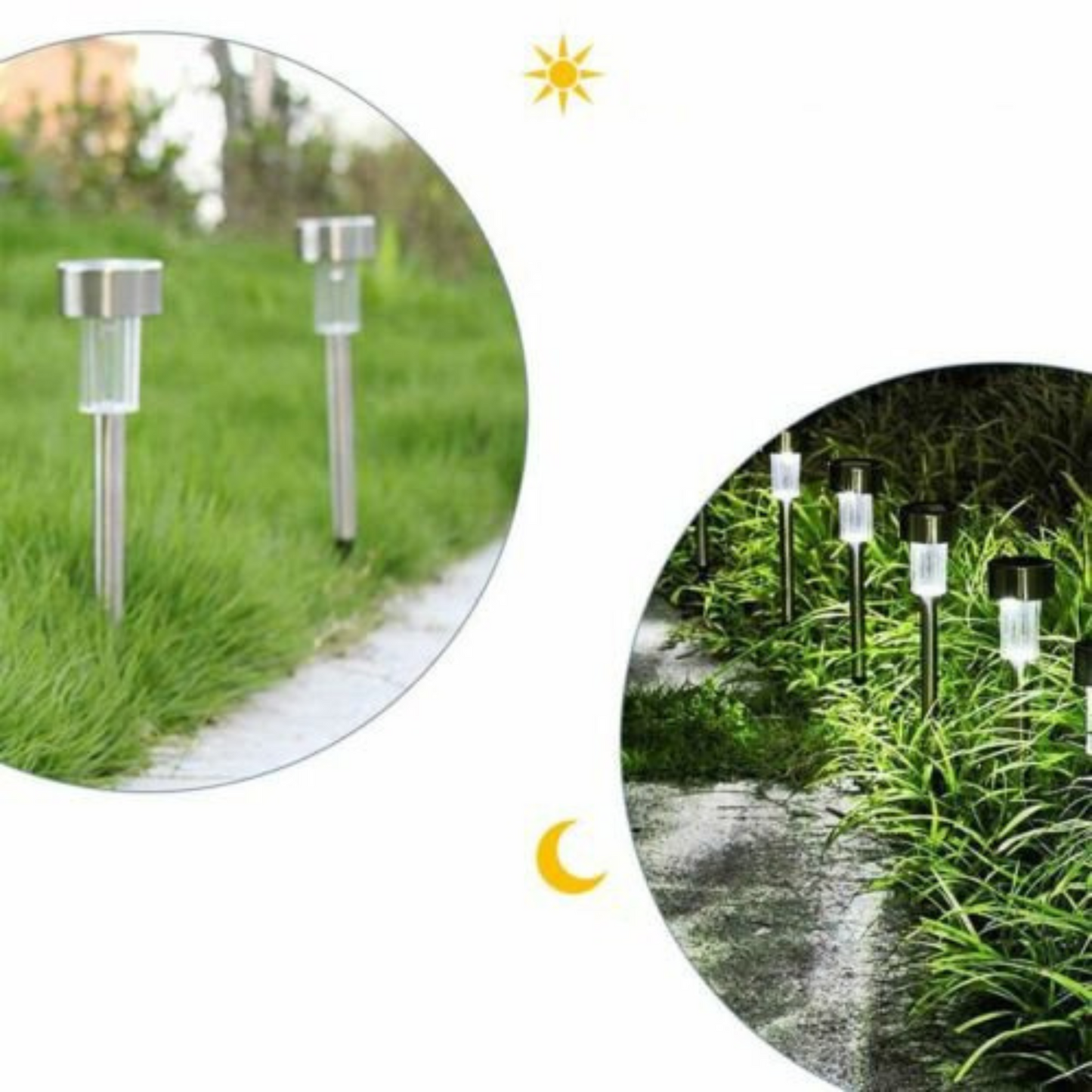 Outdoor Ground Waterproof Solar Lights Garden Lawn LED Pathway Lamps