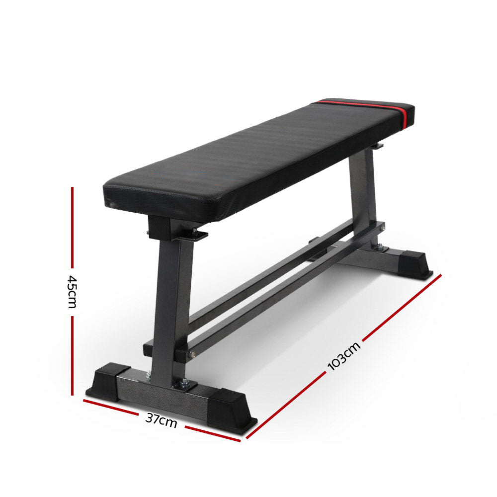Weight Bench Flat Multi-Station Home Gym Squat Press Benches Fitness - 300kg Capacity
